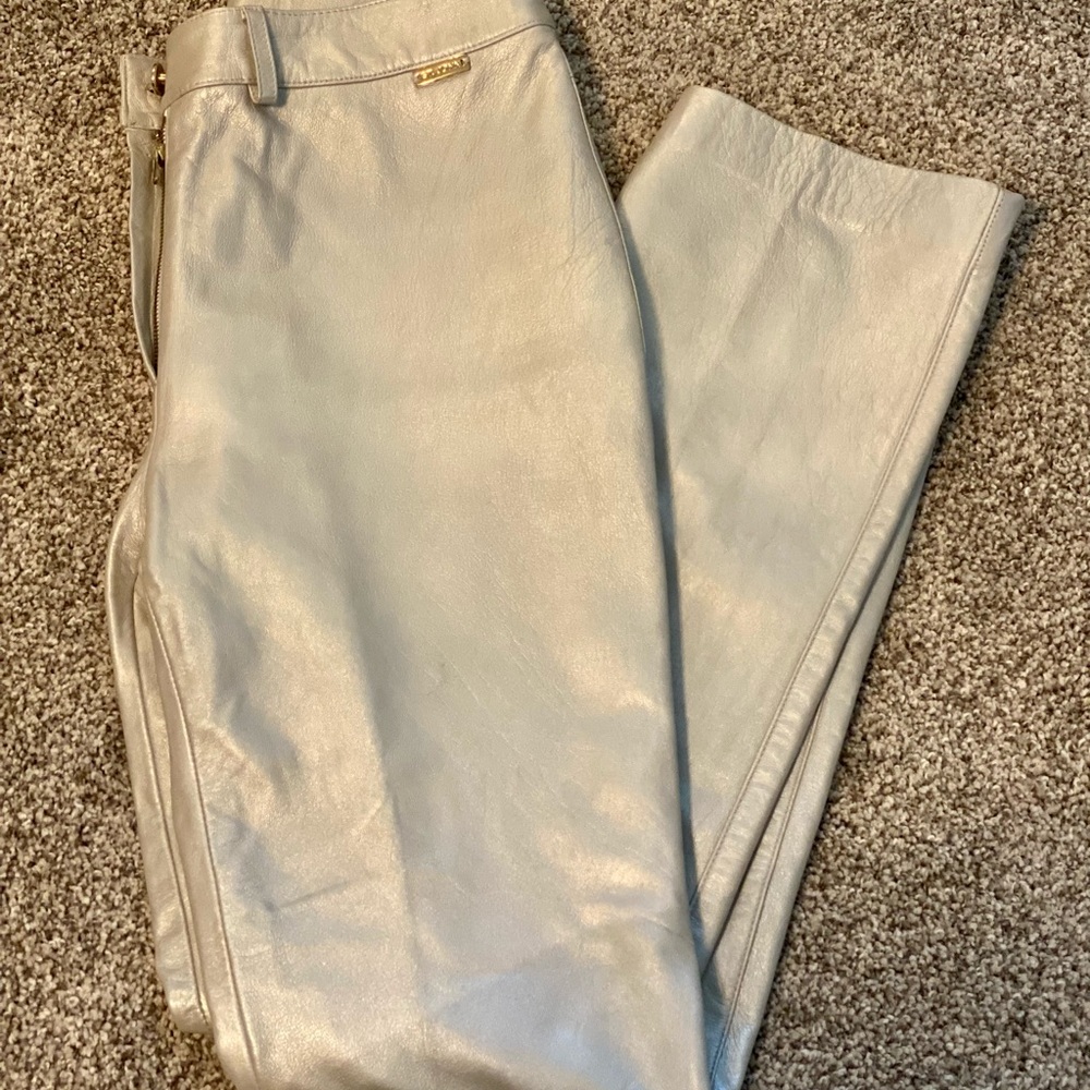 St. John Vintage Leather Pants